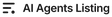AI Agents Listing logo